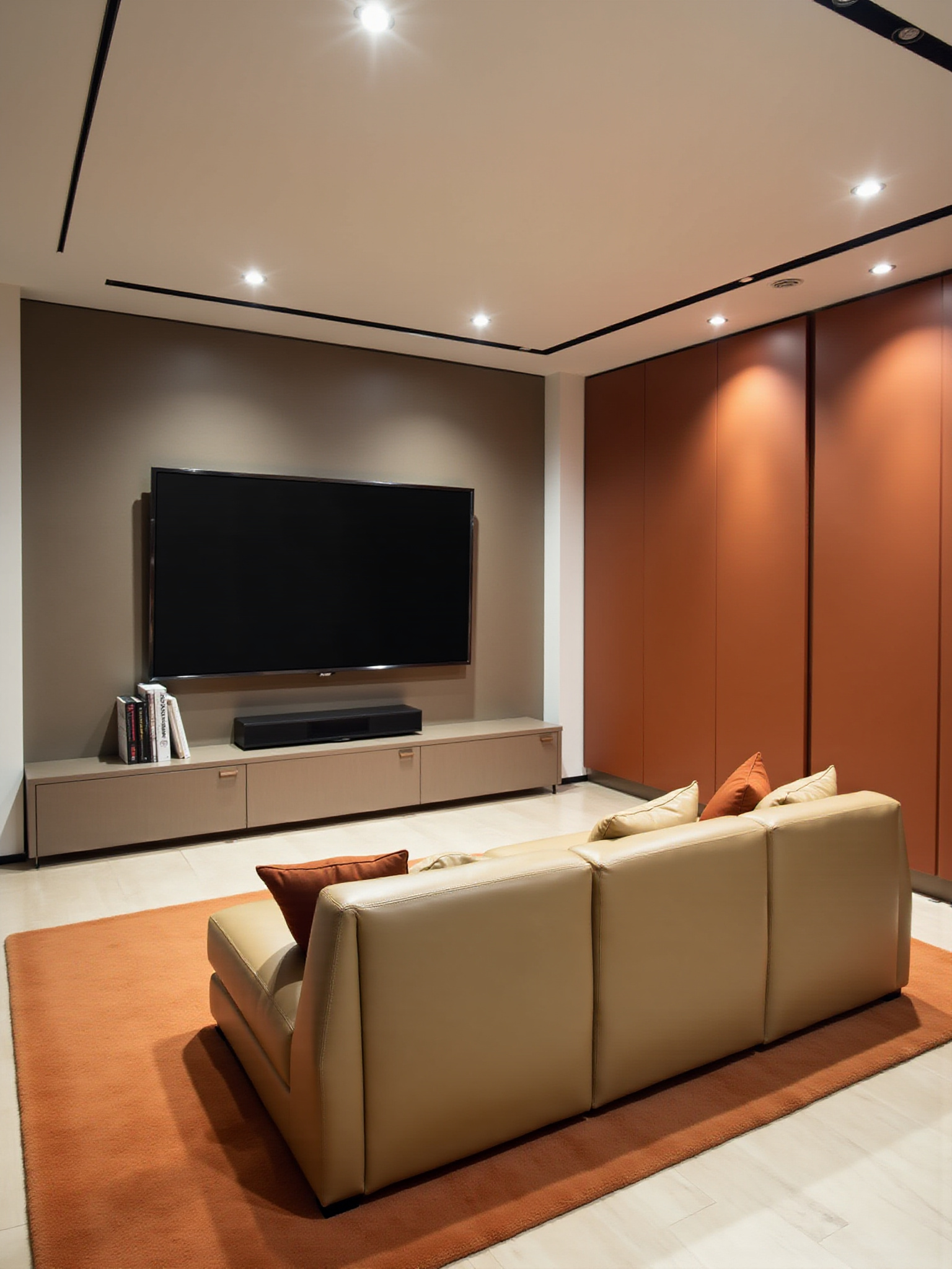 Modern entertainment room