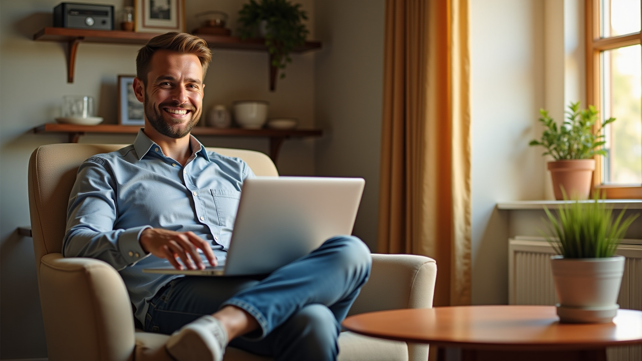 Professional working from home
